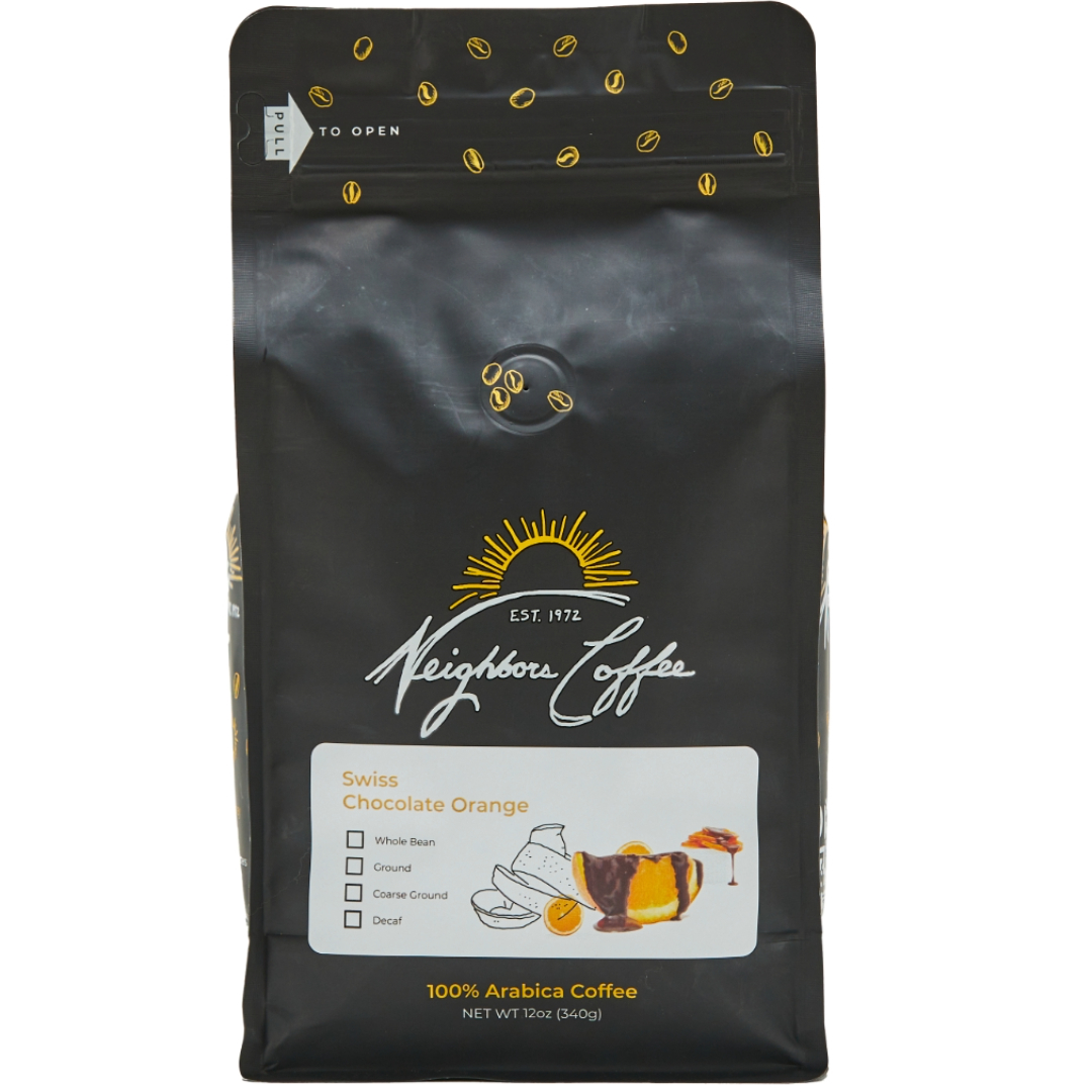 Neighbors Coffee: Swiss Chocolate Orange Coffee